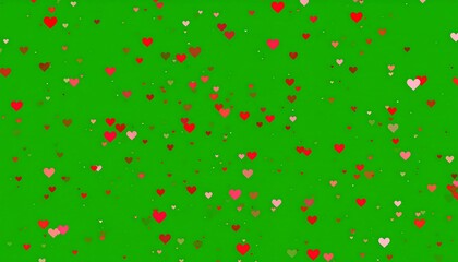 Animated hearts on a green background (1)