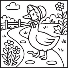 Cozy Moments Bold Line Coloring Page – Relaxing Hygge-Inspired Illustration