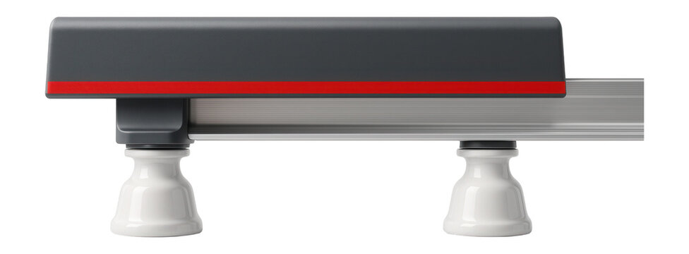 Third rail power supply system with protective cover and insulator mounts