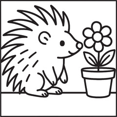 Cozy Moments Bold Line Coloring Page – Relaxing Hygge-Inspired Illustration