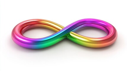 Naklejka premium Rainbow infinity symbol (1)