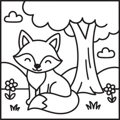 Cozy Moments Bold Line Coloring Page – Relaxing Hygge-Inspired Illustration