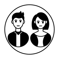 Inclusive Avatar Set – Gender-Neutral and Non-Binary Icons in Flat Style.