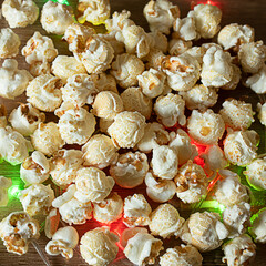 Close up of popcorn texture background