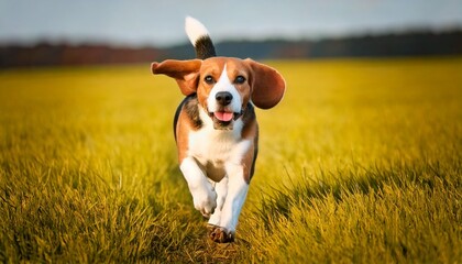 Running Beagle in Field