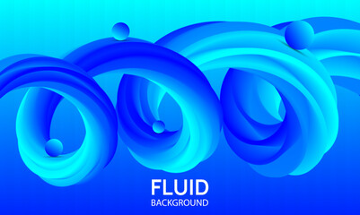 Fluid Background, Digital 3D fluid shape