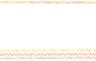 落ち葉のボーダーラインフレーム