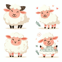 Obraz premium Happy sheep