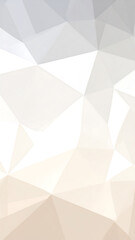Elegant Low Poly Background: White, Beige, and Gray Geometric Texture