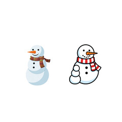 Festive Snowman Character