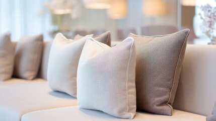 Love your unique white and gray pillows, perfect for cozy nooks. Soft, textured,
