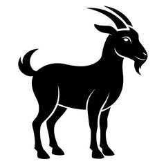 Goat-swagger-vector-clean-black-silhouette-design-