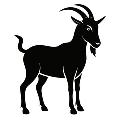 Goat-swagger-vector-clean-black-silhouette-design-
