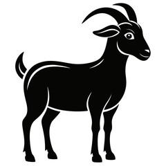 Goat-swagger-vector-clean-black-silhouette-design-
