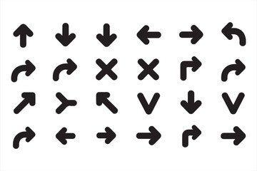 Collection of Arrows and Navigation Symbols for Design

