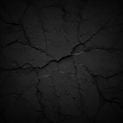 Rough black concrete wall with a dark grunge texture background.
