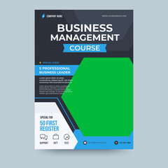 Business brochure in a5 size with flat style | Free Vector