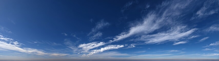 Obraz premium Panoramic hdr sky view 360 degrees nature landscape cloudy atmosphere wide angle