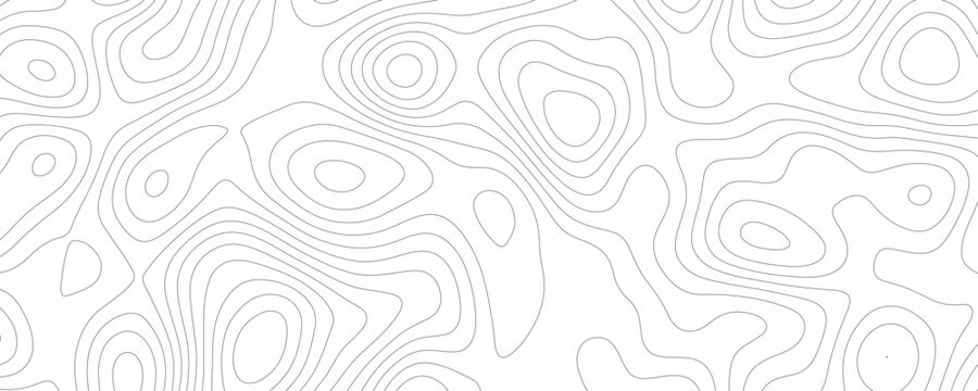 Black contour lines on white background topographic map pattern 2