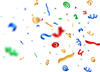 Colorful Floating 3D Shapes and Curves