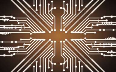 Neon Digital Circuit Blur (No Words)