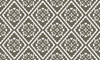 damask seamless pattern background. Classical old fashioned damask ornament, royal victorian seamless texture for wallpapers, textile, wrapping