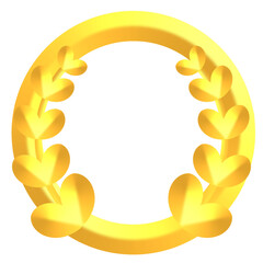 Emblem, frame badge, label badges for award, heraldic element on  transparent background