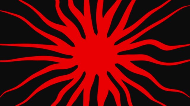 abstract red sun rays wave background footage in 4k.  abstract red background video footage