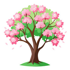 Fototapeta premium tree with pink flowers