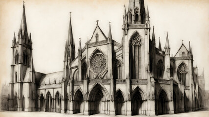 Old Buildings Illustration, Isometric Building Illustration,