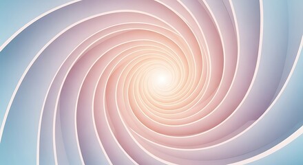 Abstract Swirl Background with Pastel Colors and Light Center Point