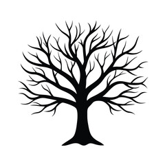 Fototapeta premium tree silhouette vector