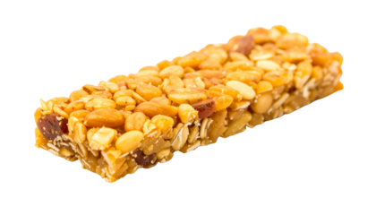 Granola bar, isolated healthy snack