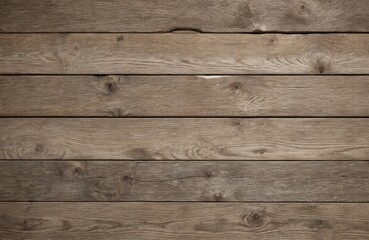Rustic weathered wooden planks showcase natural wood grain, texture. Horizontal orientation, brown hues create vintage, natural surface ideal for backgrounds, tabletop displays, interior design