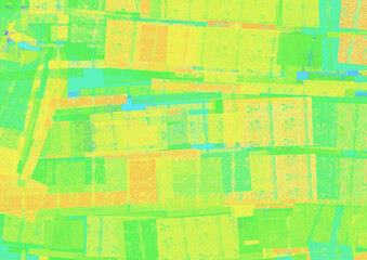 Obraz premium 黄緑色の抽象的なブラシストローク素材
