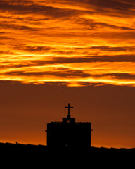 Obraz premium sunset over the city