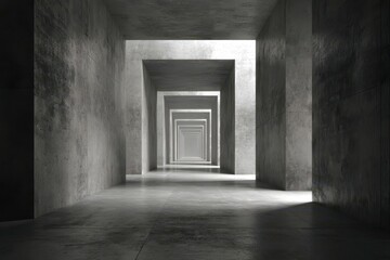 Fototapeta premium dark room interior