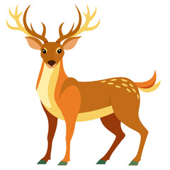 deer silhouette vector illustration
