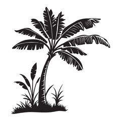 Obraz premium palm tree silhouette