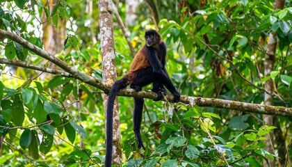 Monkey in rainforest canopy (2)