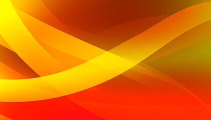 Abstract fluid ribbon pattern featuring golden-yellow and orange bands