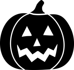 Halloween pumpkin face silhouette vector.
Halloween pumpkin silhouette with face isolated.
Jack o lantern pumpkin for halloween.
Transparent background. svg.
