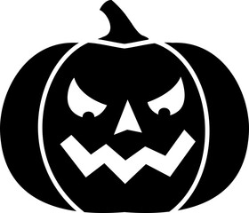 Halloween pumpkin face silhouette vector.
Halloween pumpkin silhouette with face isolated.
Jack o lantern pumpkin for halloween.
Transparent background. svg.
