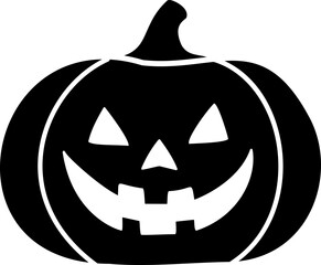 Halloween pumpkin face silhouette vector.
Halloween pumpkin silhouette with face isolated.
Jack o lantern pumpkin for halloween.
Transparent background. svg.
