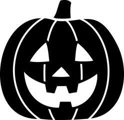 Halloween pumpkin face silhouette vector.
Halloween pumpkin silhouette with face isolated.
Jack o lantern pumpkin for halloween.
Transparent background. svg.
