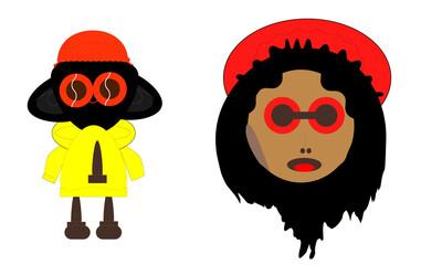 vector illustration of cartoon people