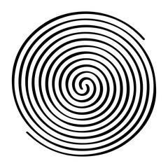 Naklejka premium Spiral icon flat vector design.