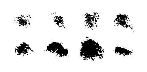 Brush strokes, vector paint painting.