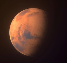 artistic depiction of Mars