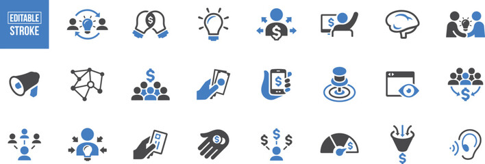 Obraz premium Banking & Finance Icons – ATM, Wallet, Credit Card, Cash, Bank, Finance, Transaction, Savings, Payment, Online Banking, Money Transfer, Account, Deposit, Withdraw, Currency, Interest, Financial Servi